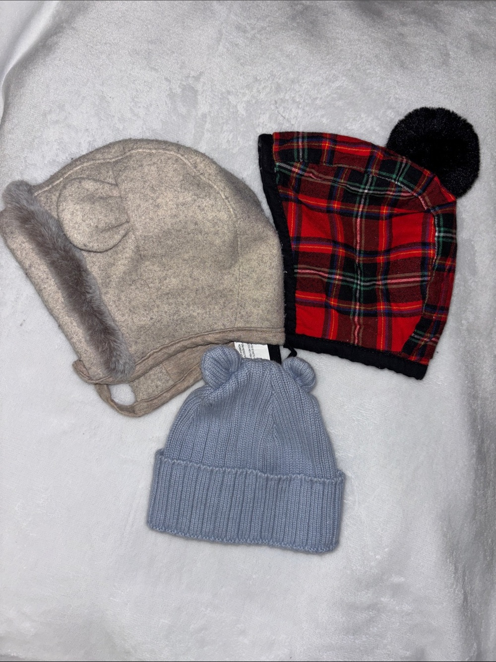 Baby Winter beanie/bonnet bundle